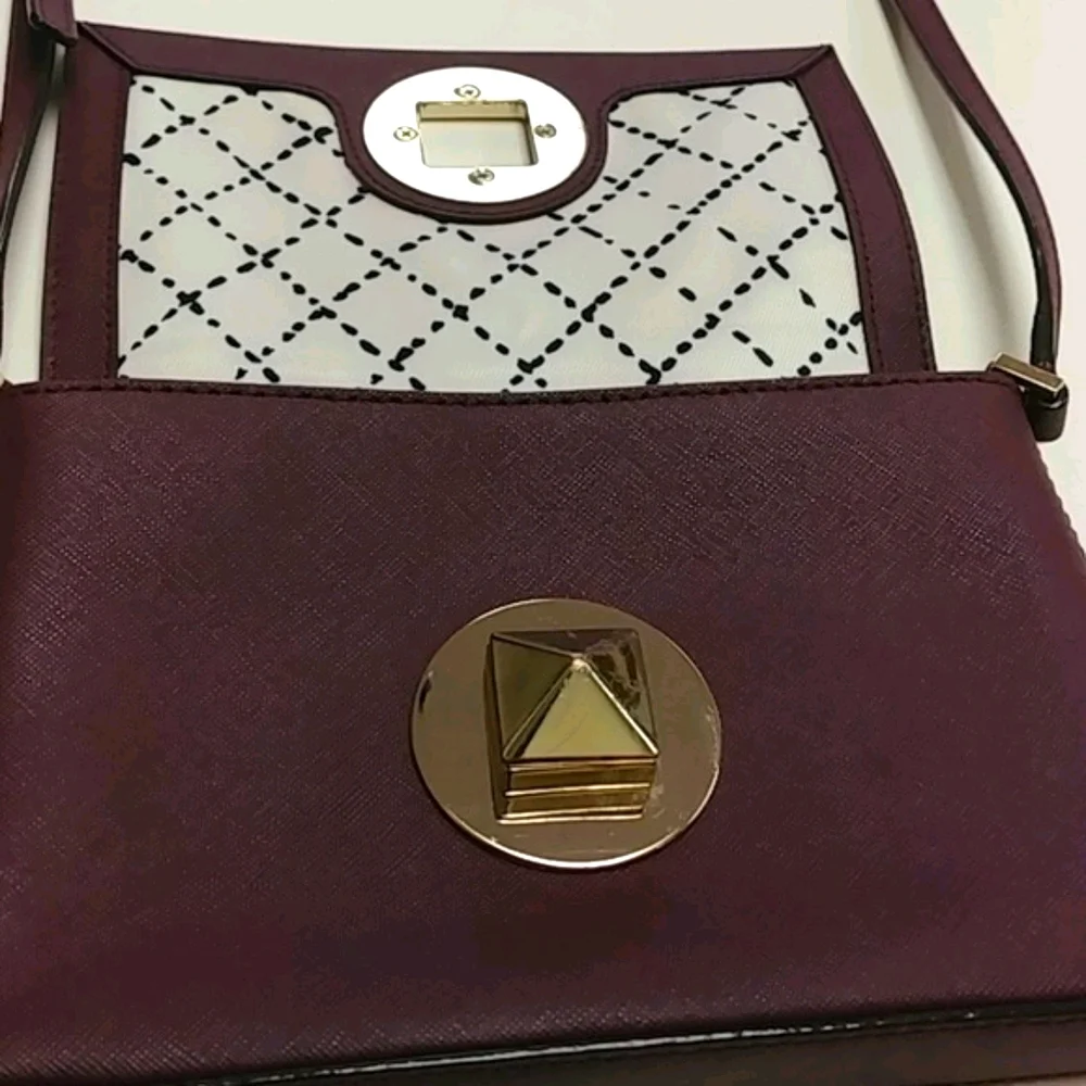 Kate Spade Plum Leather Brighton Avenue Sally Crossbody